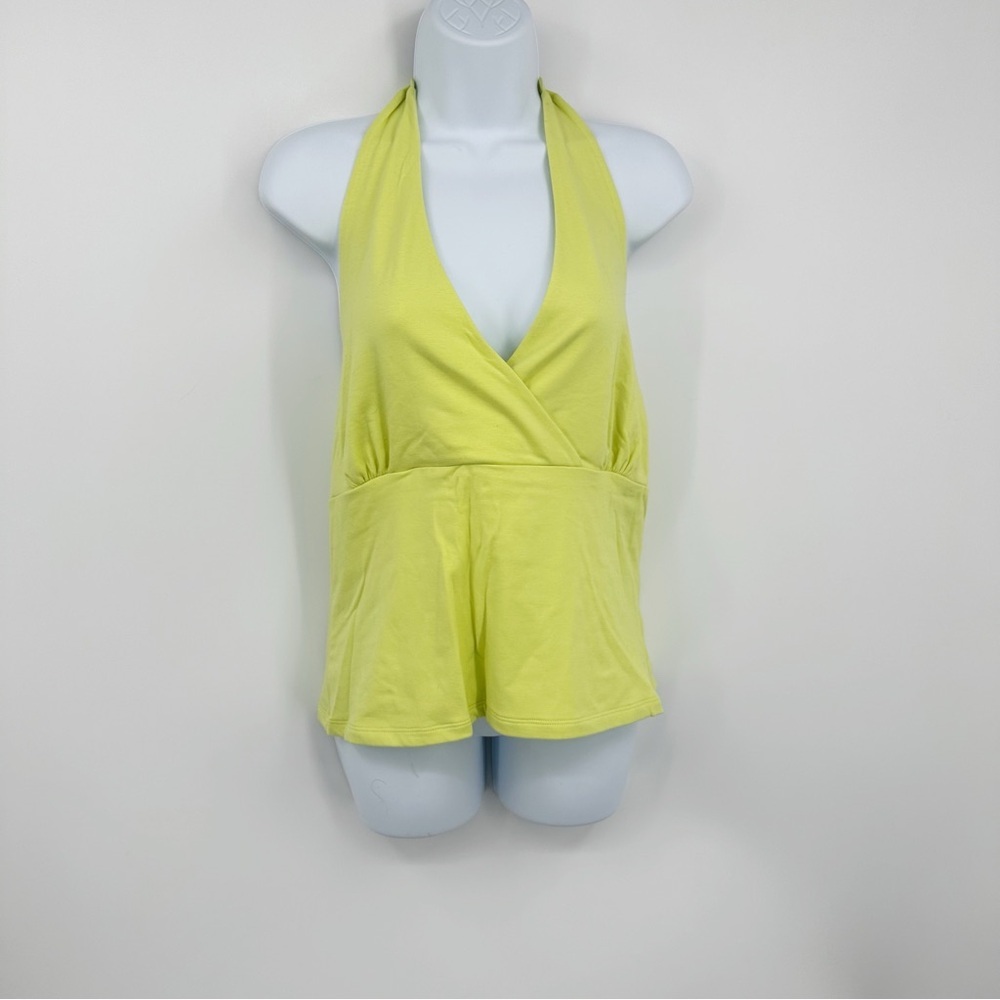 Vintage Y2K Fairycore Neon Halter Top Size XL Whimsical